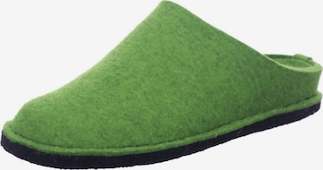 Mule 'Hausschuh Herren 311010 36 Textil in grün' HAFLINGER en vert : devant
