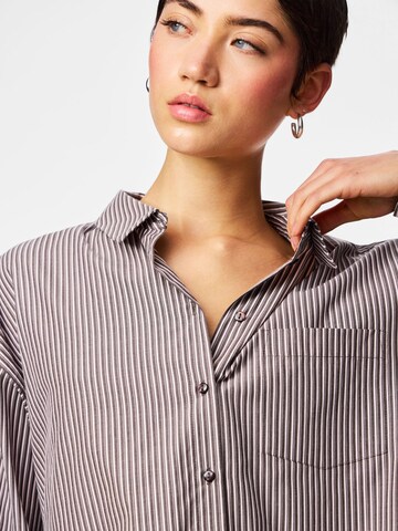 Camicia da donna di PIECES in marrone