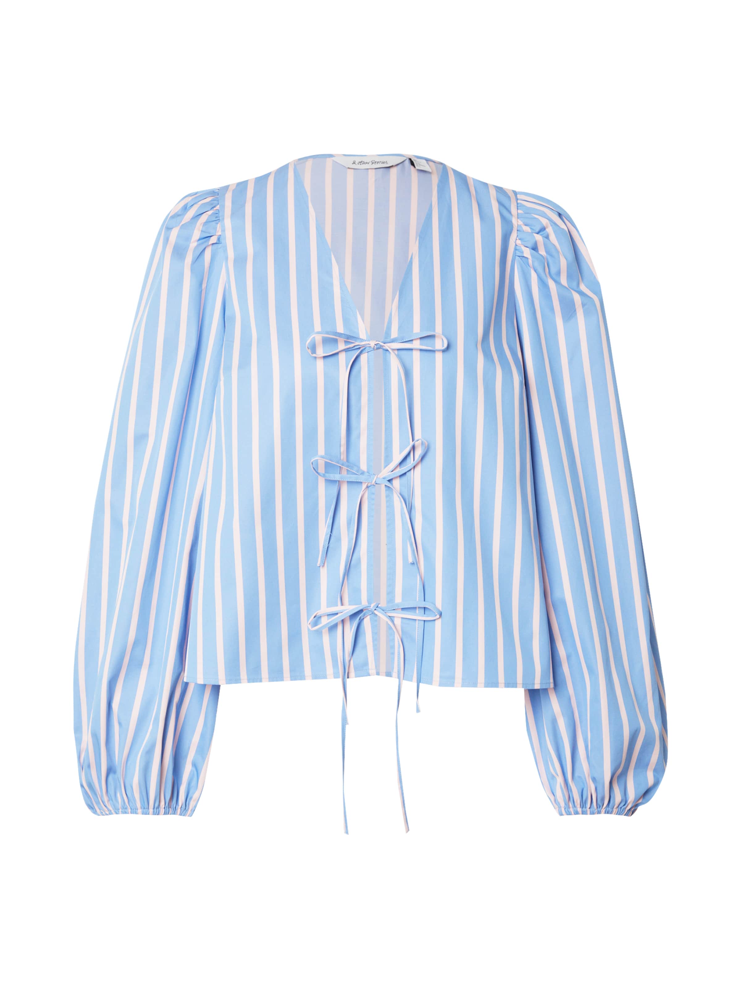 & Other Stories Blus i blå: framsida