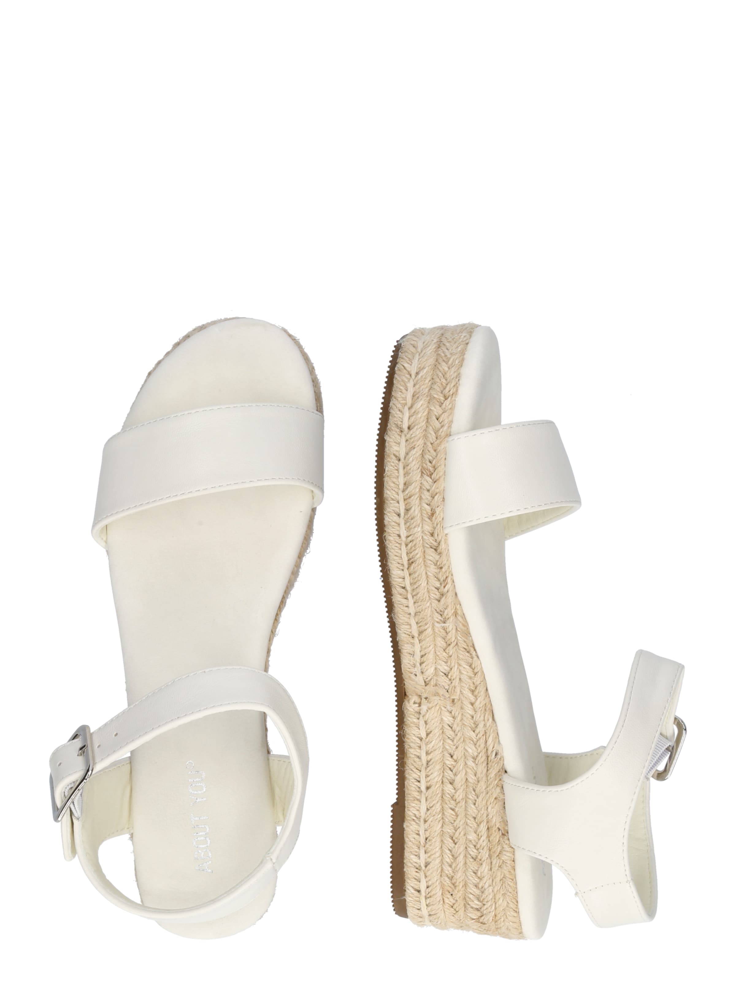 ABOUT YOU Sandaal 'Josie', värv valge