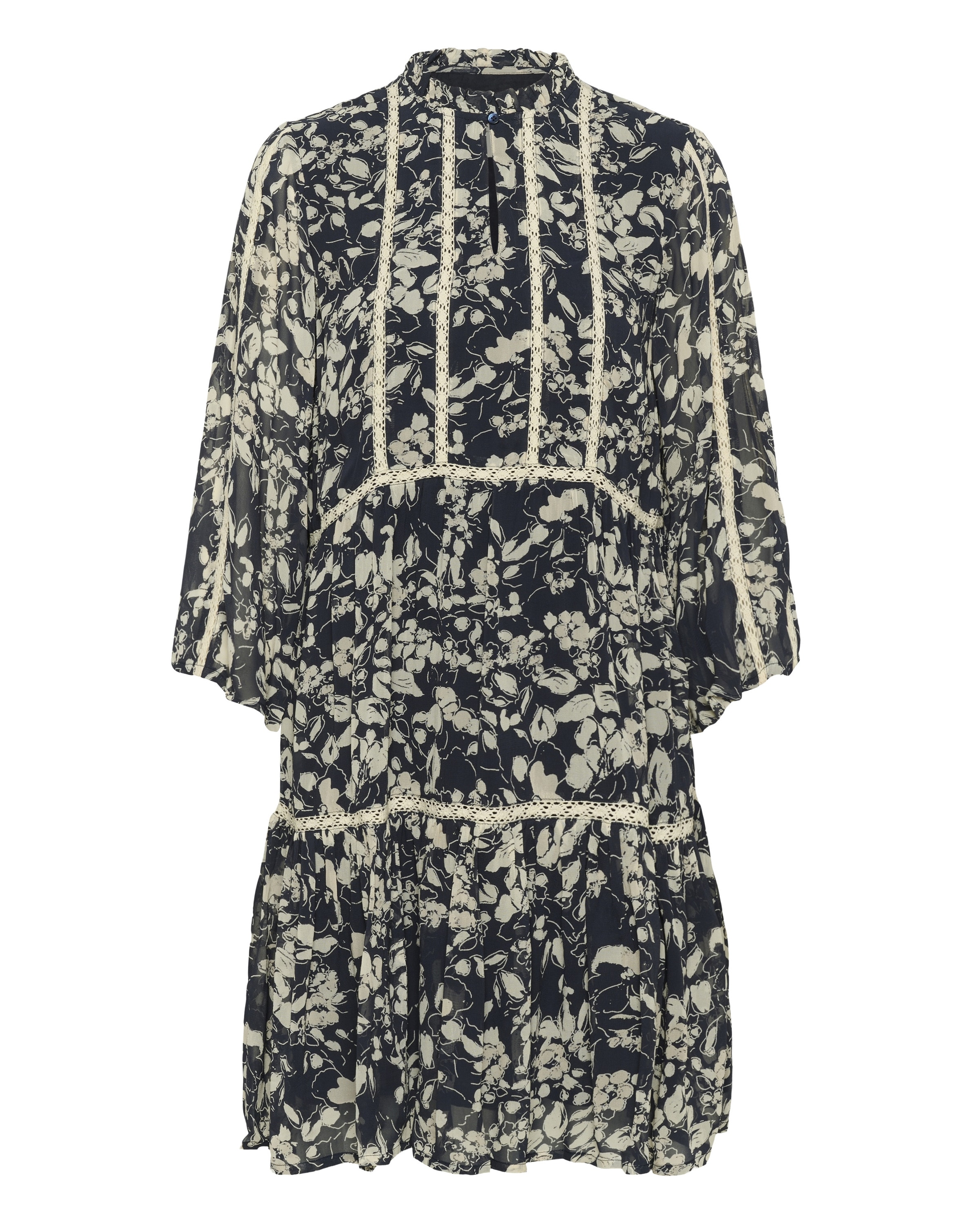 Part Two Jurk 'NibiPW' in Blauw: voorkant