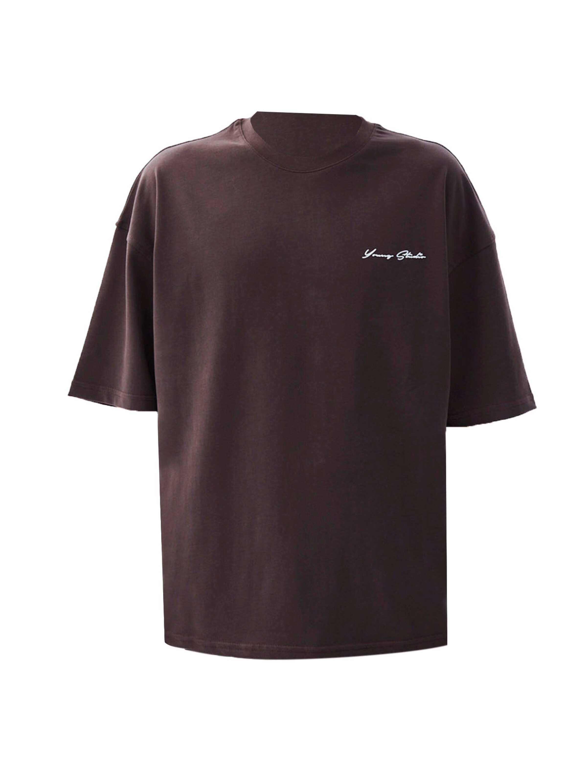 VAMOS CLO Тениска в кафяво: отпред