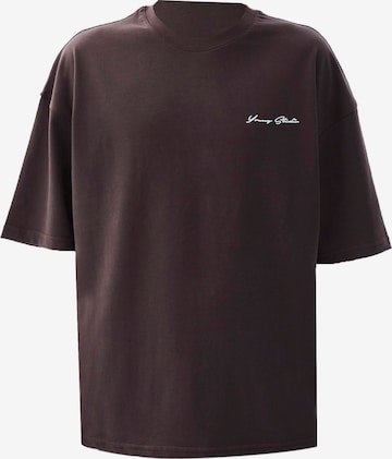 VAMOS CLO Тениска в кафяво: отпред