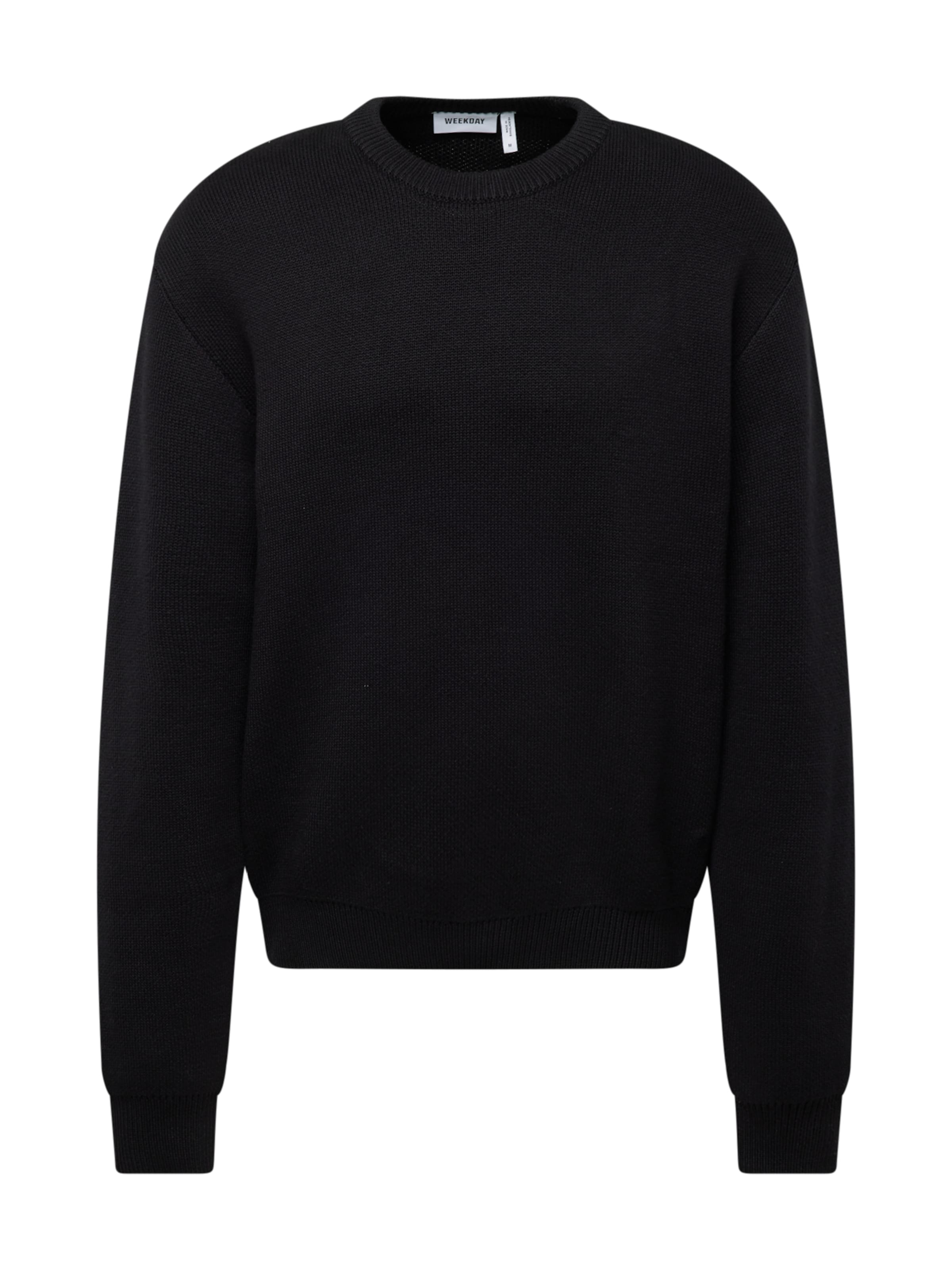 WEEKDAY Pullover 'Emilio' in Schwarz: Vorderseite