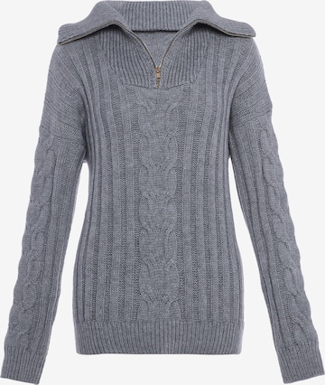 Pull-over aleva en gris : devant