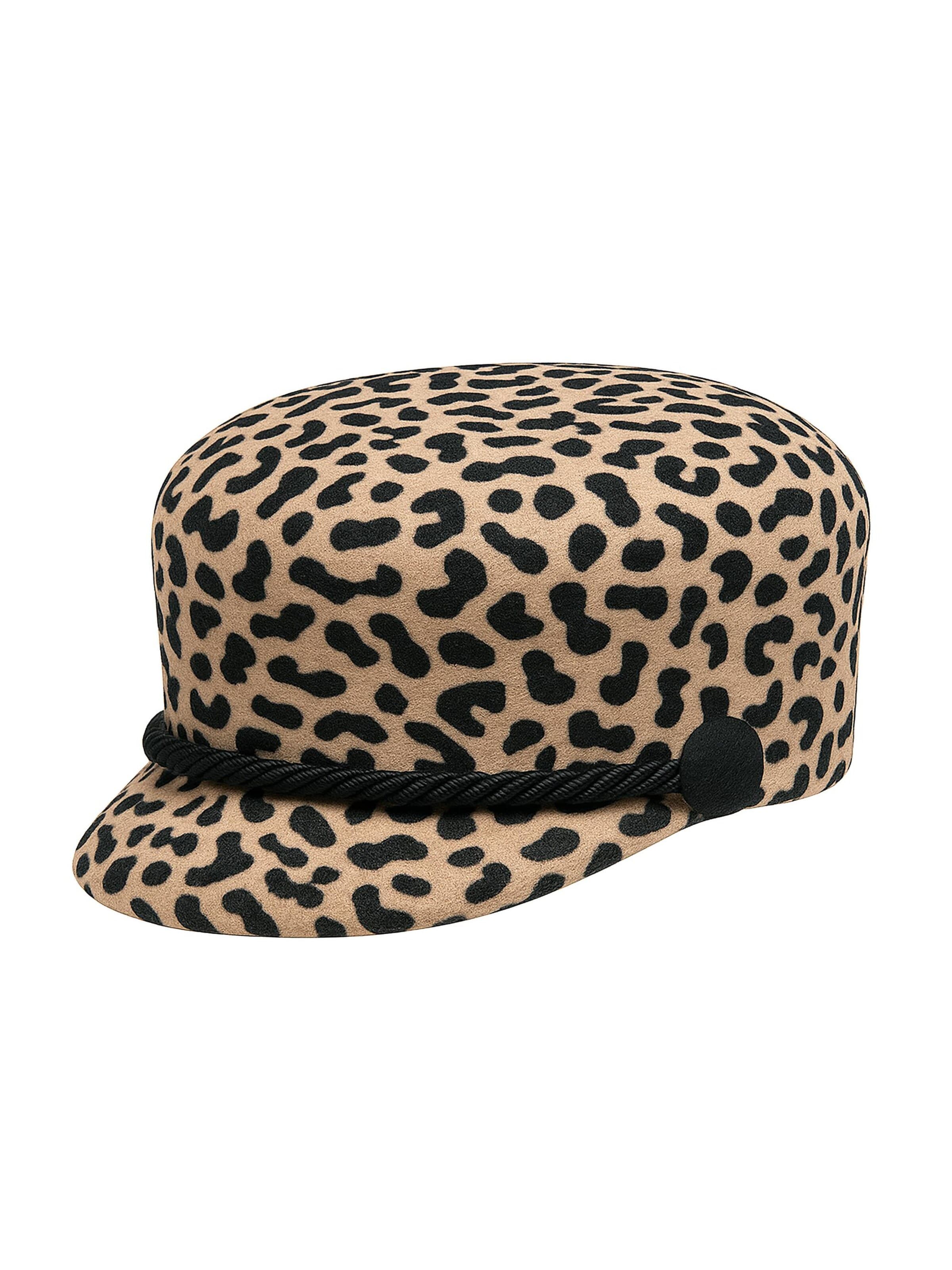 COLLEZIONE ALESSANDRO Hat 'Leo Brit' in Brown: front