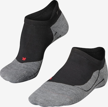 FALKE Athletic Socks 'RU4 Endurance Invisible' in Black: front