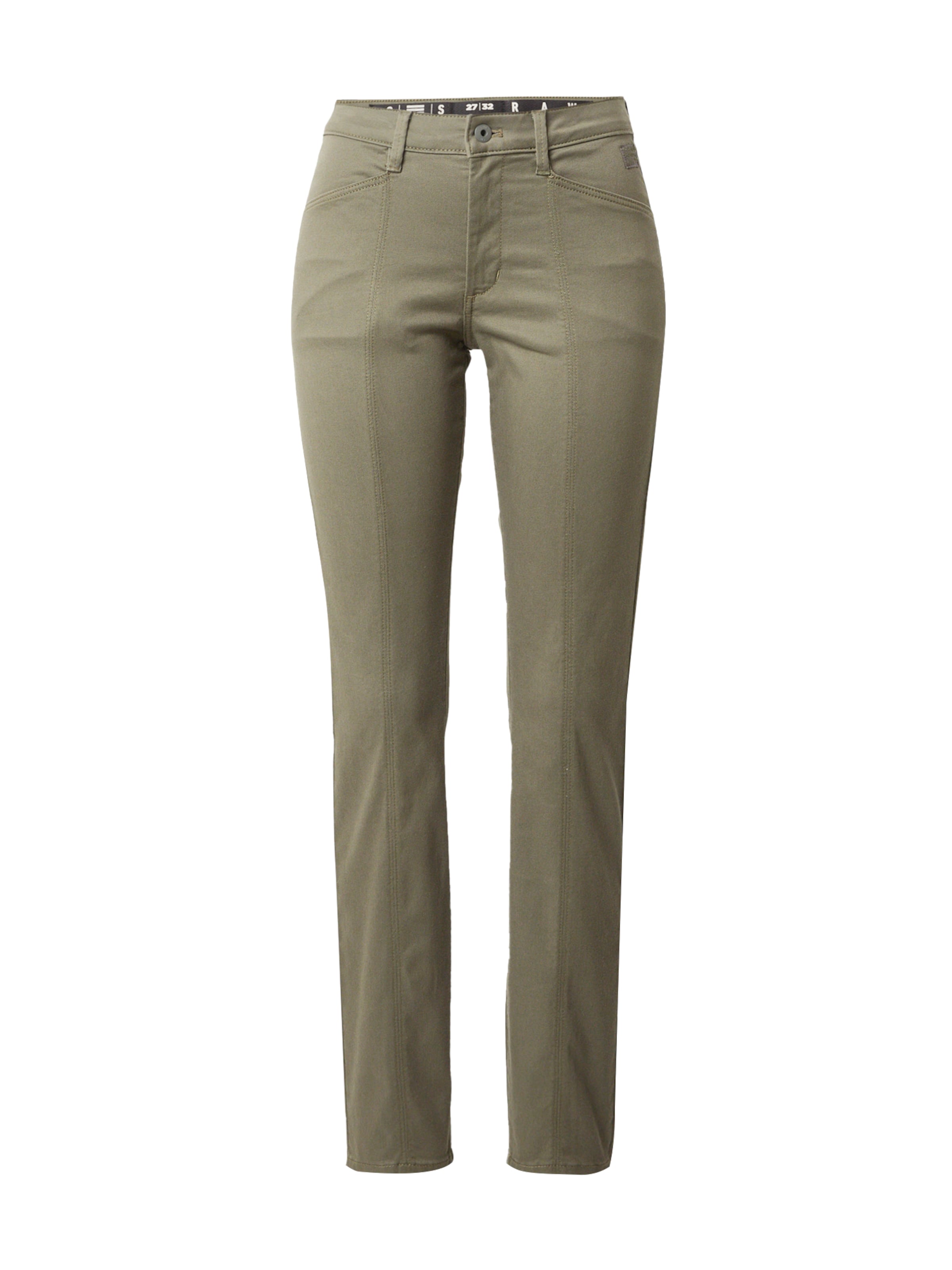 G-STAR Слим фит Панталон в зелено: отпред