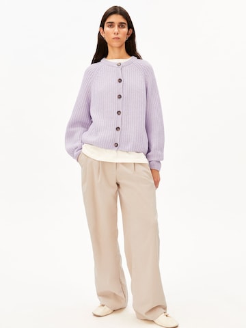 ARMEDANGELS Gebreid vest in Lila