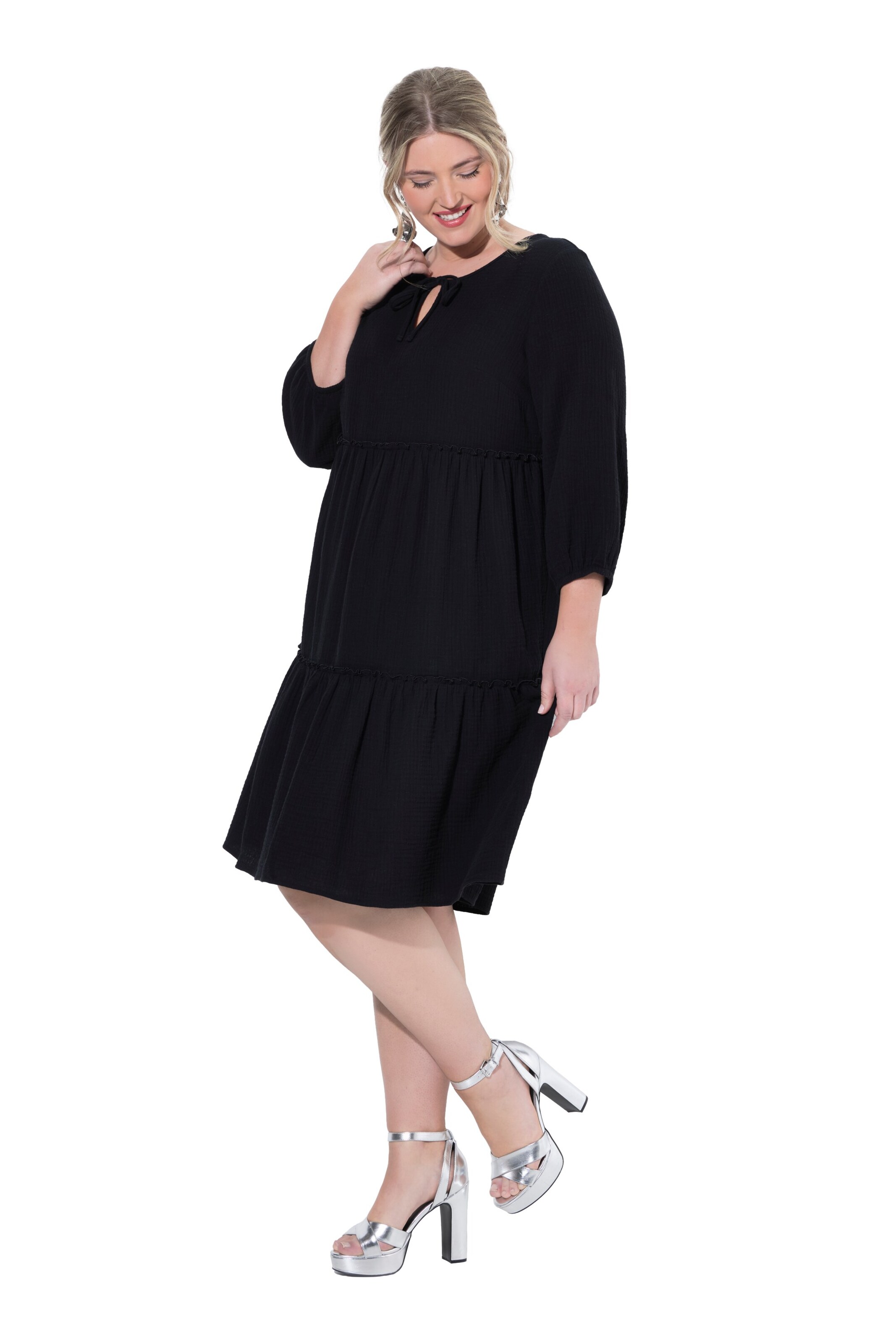 MIAMODA Kleid in Schwarz: Vorderseite