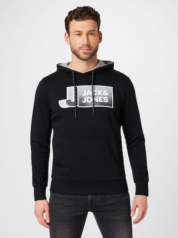 JACK & JONES Sweatshirt 'LOGAN' in Black: front