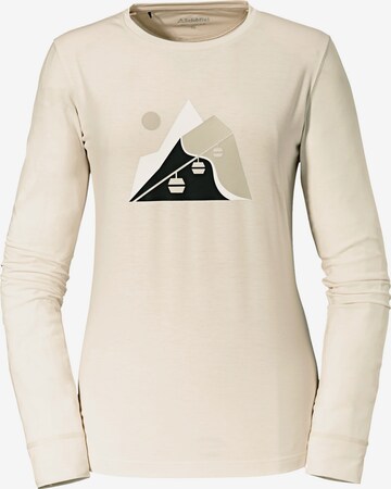 Schöffel Functioneel shirt 'Glogghus' in Beige: voorkant