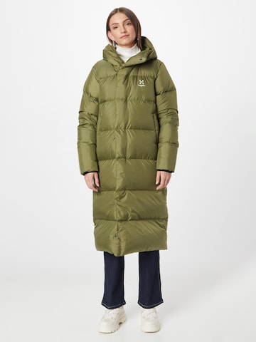 Manteau outdoor Haglöfs en vert : devant