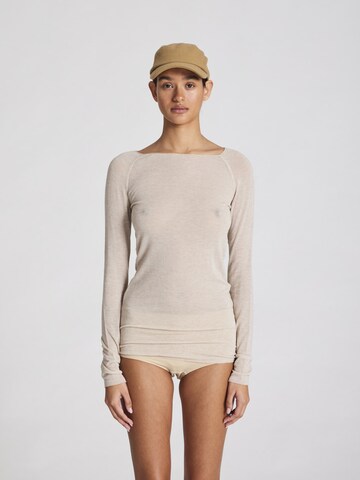 T-shirt 'Amalie' Gai+Lisva en beige : devant