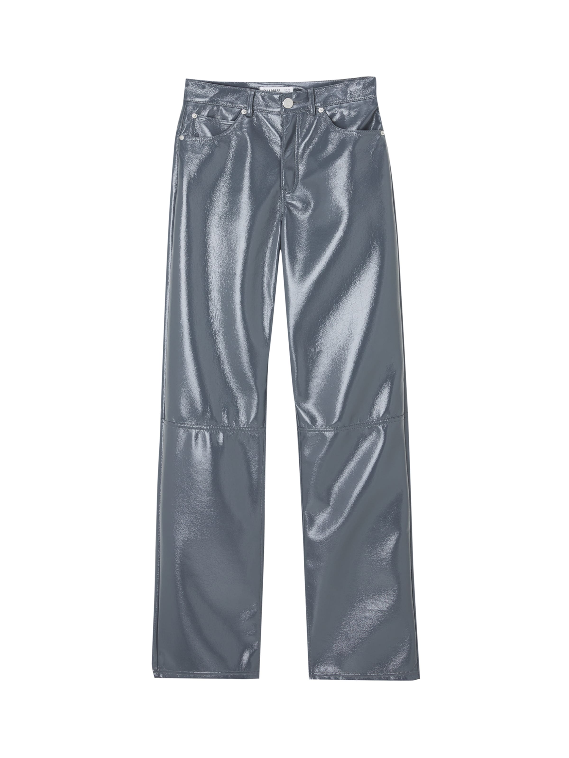 Pull&Bear Štandardný strih Nohavice - Sivá: predná strana