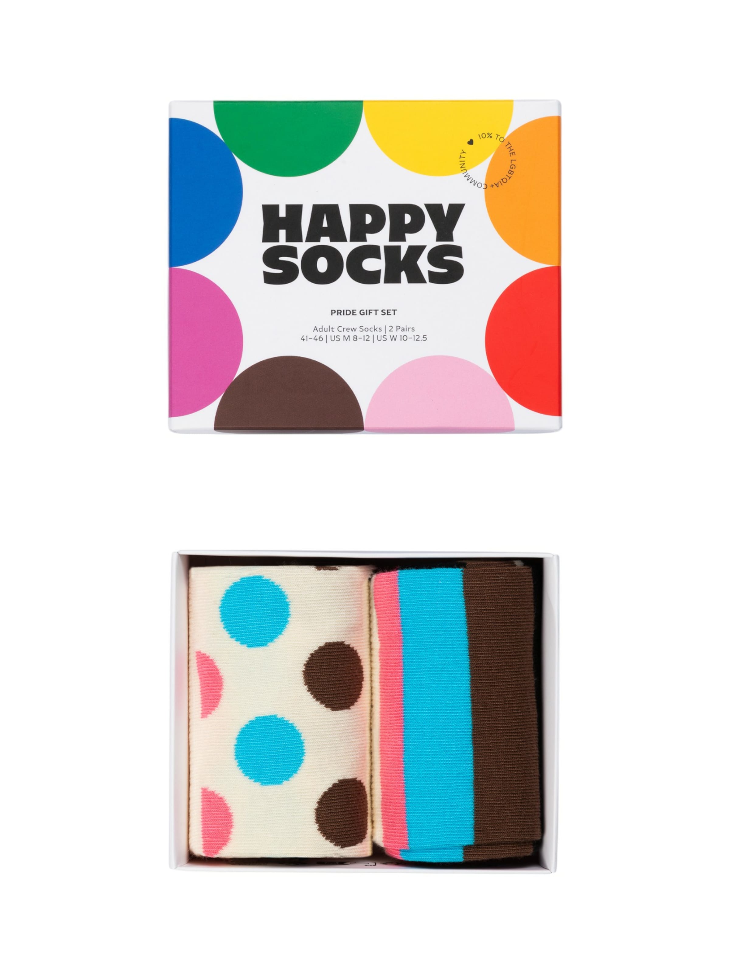 Happy Socks Skarpety 'Pride' w kolorze biały