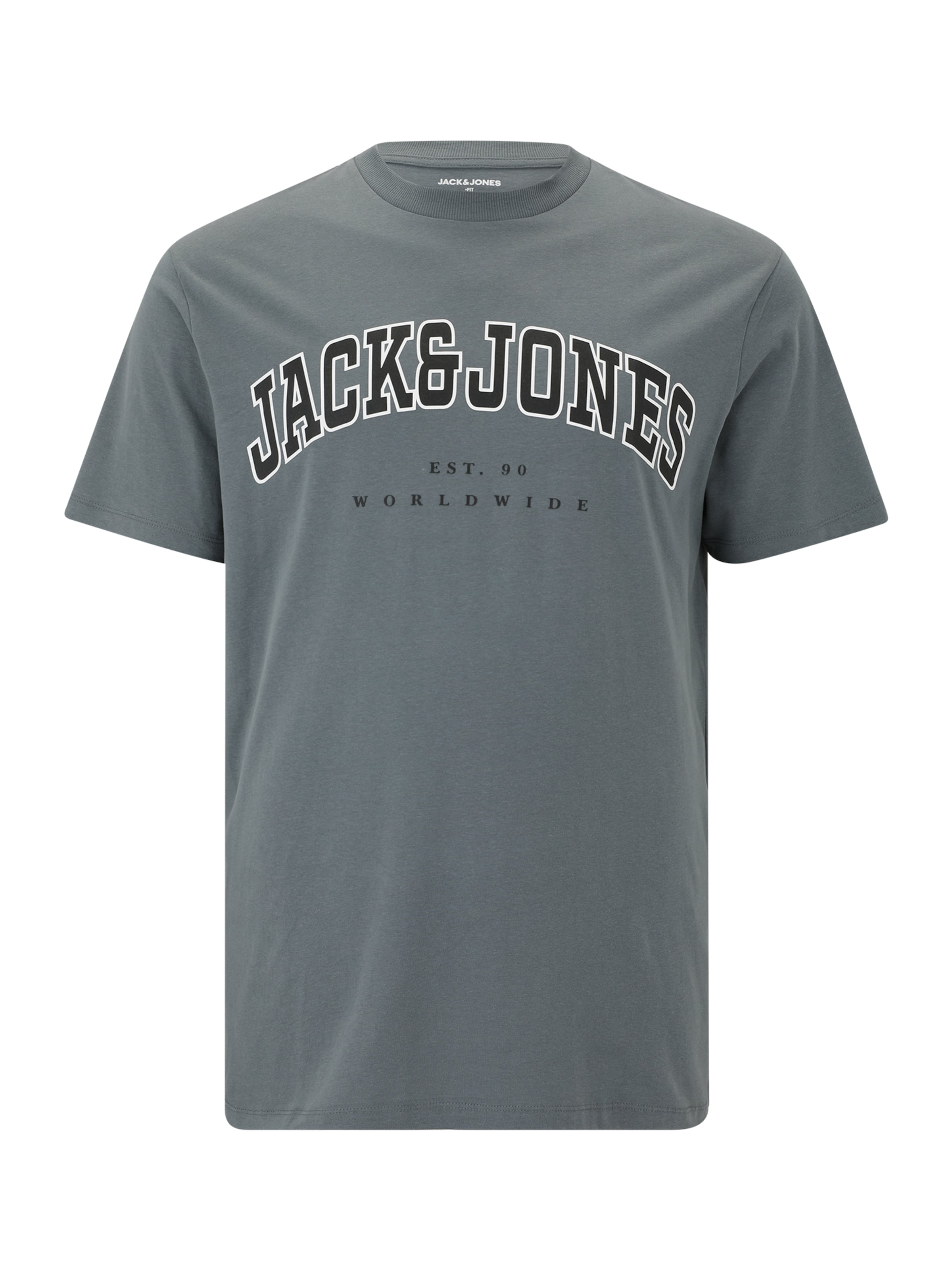 Jack & Jones Plus Tričko 'JJECALEB' – modrá: přední strana