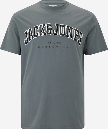 Jack & Jones Plus - Camiseta 'JJECALEB' en azul: frente