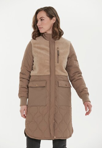 Weather Report Outdoor Coat 'Hollie' in Brown: front