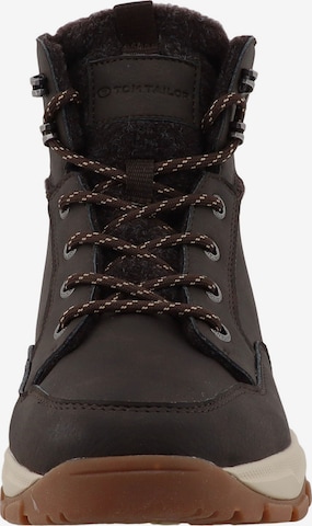 Bottes à lacets TOM TAILOR en marron : devant