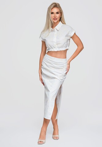 Jupe Ombre en blanc