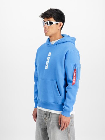 ALPHA INDUSTRIES Свитшот в Синий: спереди