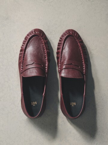 Mocassin The Set en rouge