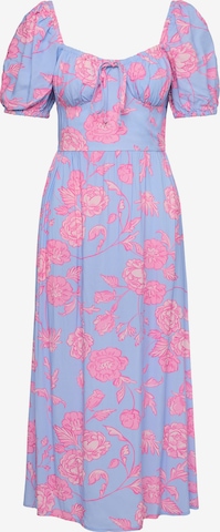 Rochie de la Laurella pe albastru: față