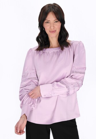 usha BLACK LABEL Blouse in Lila: voorkant