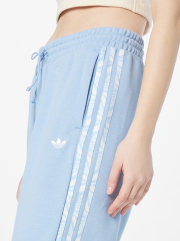 ADIDAS ORIGINALS Tapered Pants 'Abstract Animal Print' in Blue