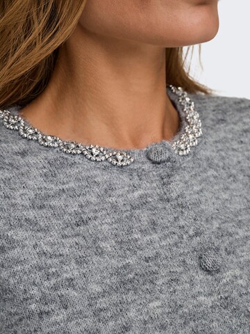 JDY Knit Cardigan 'JDYALVA' in Grey