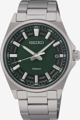 SEIKO Analoguhr in Silber: predná strana