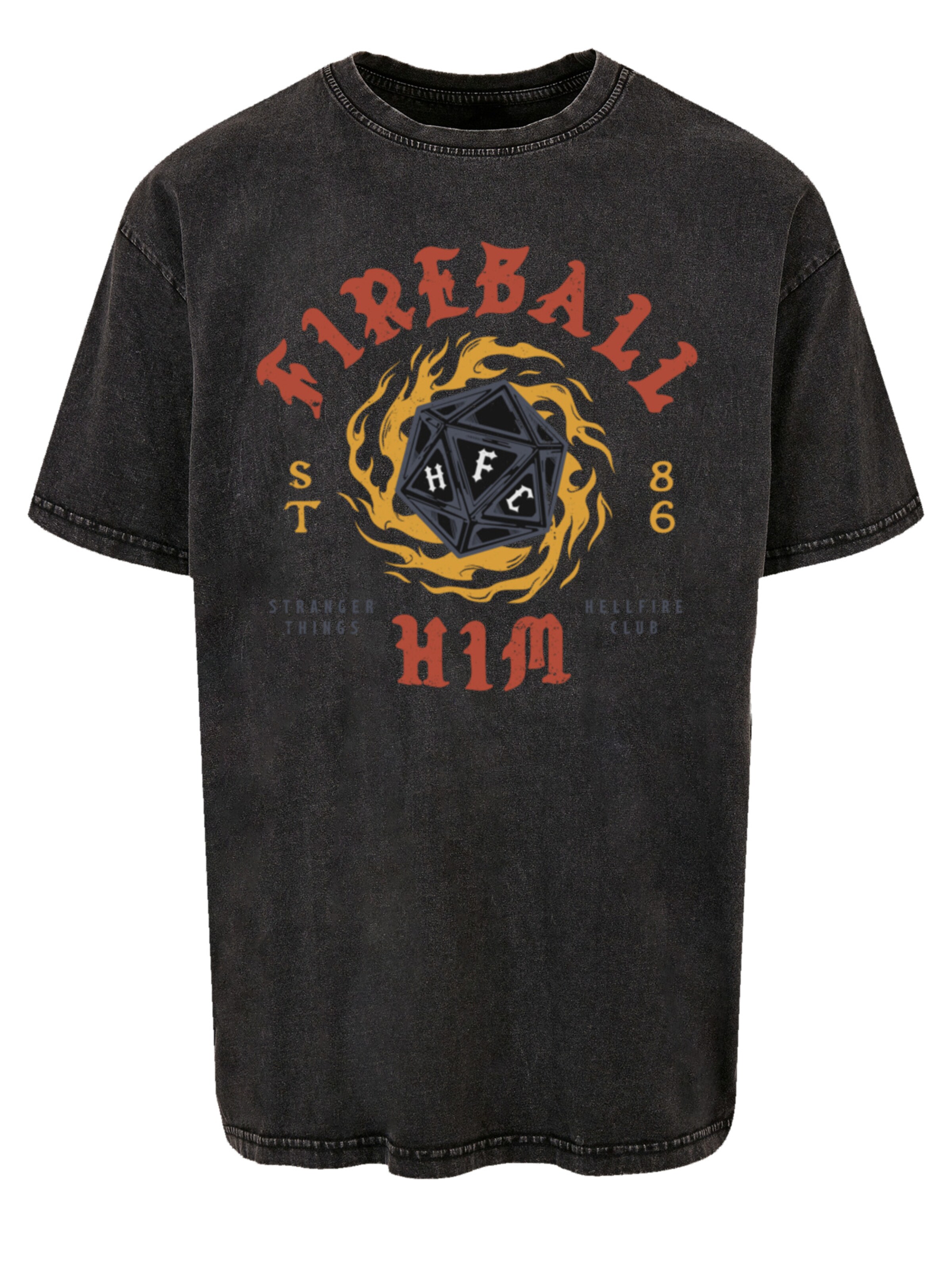 F4NT4STIC Shirt in Zwart: voorkant