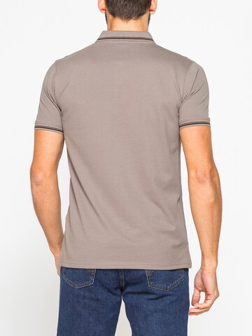 Carrera Jeans Regular Fit Hemd 'Piquet'‌‌‌‌‌‌‌‌‌‌ in Braun