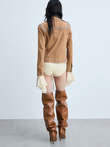 MANGO Övergångsjacka 'Ashley' i beige