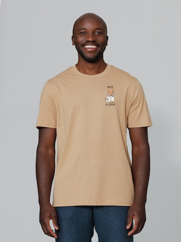 Maglietta 'Dogtor' di Watapparel in beige: frontale