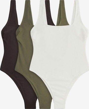 Maillot de bain The Set en vert : devant