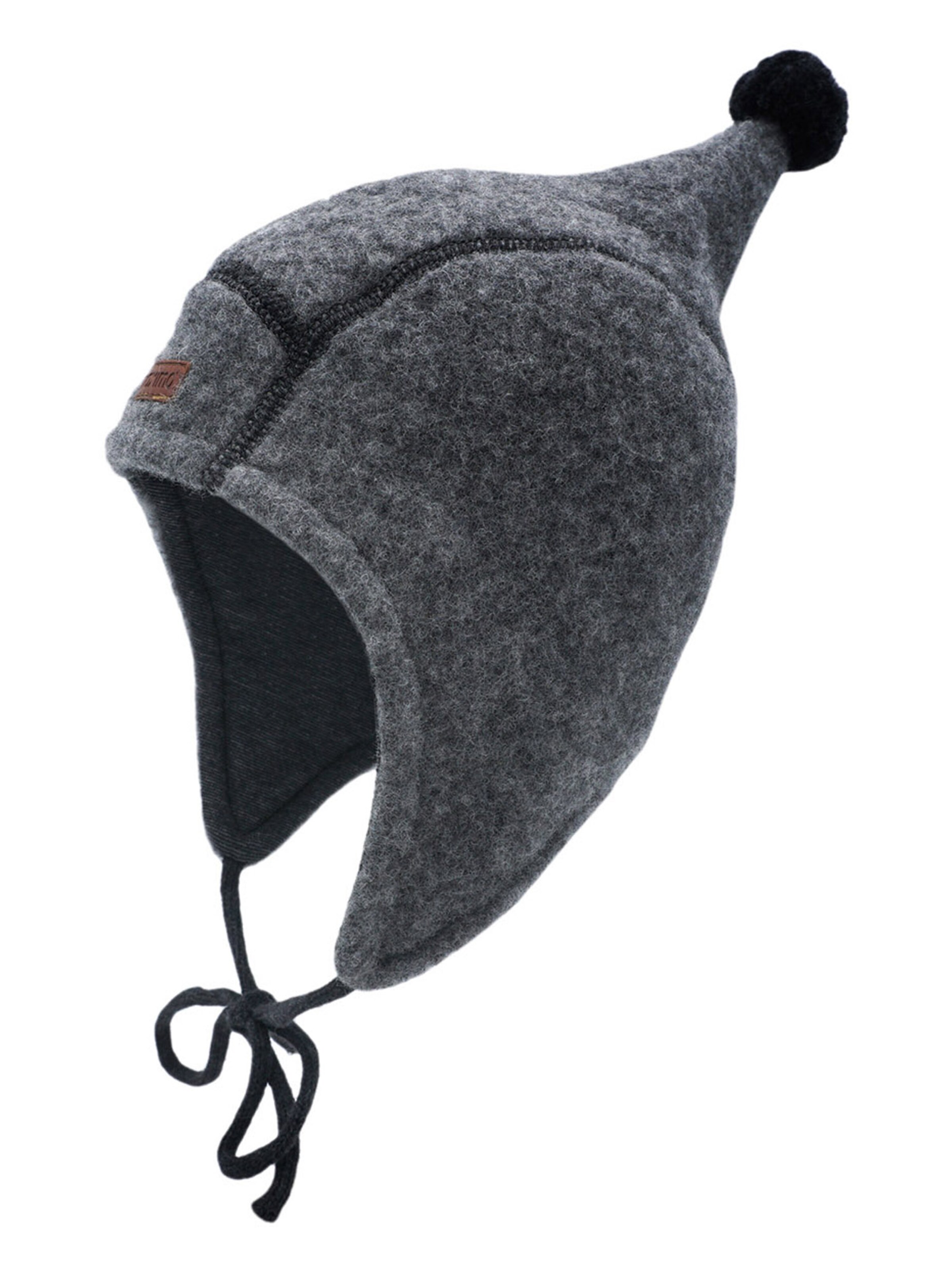 Cagoule Enfant Maximo En Coton Doux GOTS - Taille Unique 51 Cm, Gris - Protection Oreilles Et Cou, Scratch Menton - 3