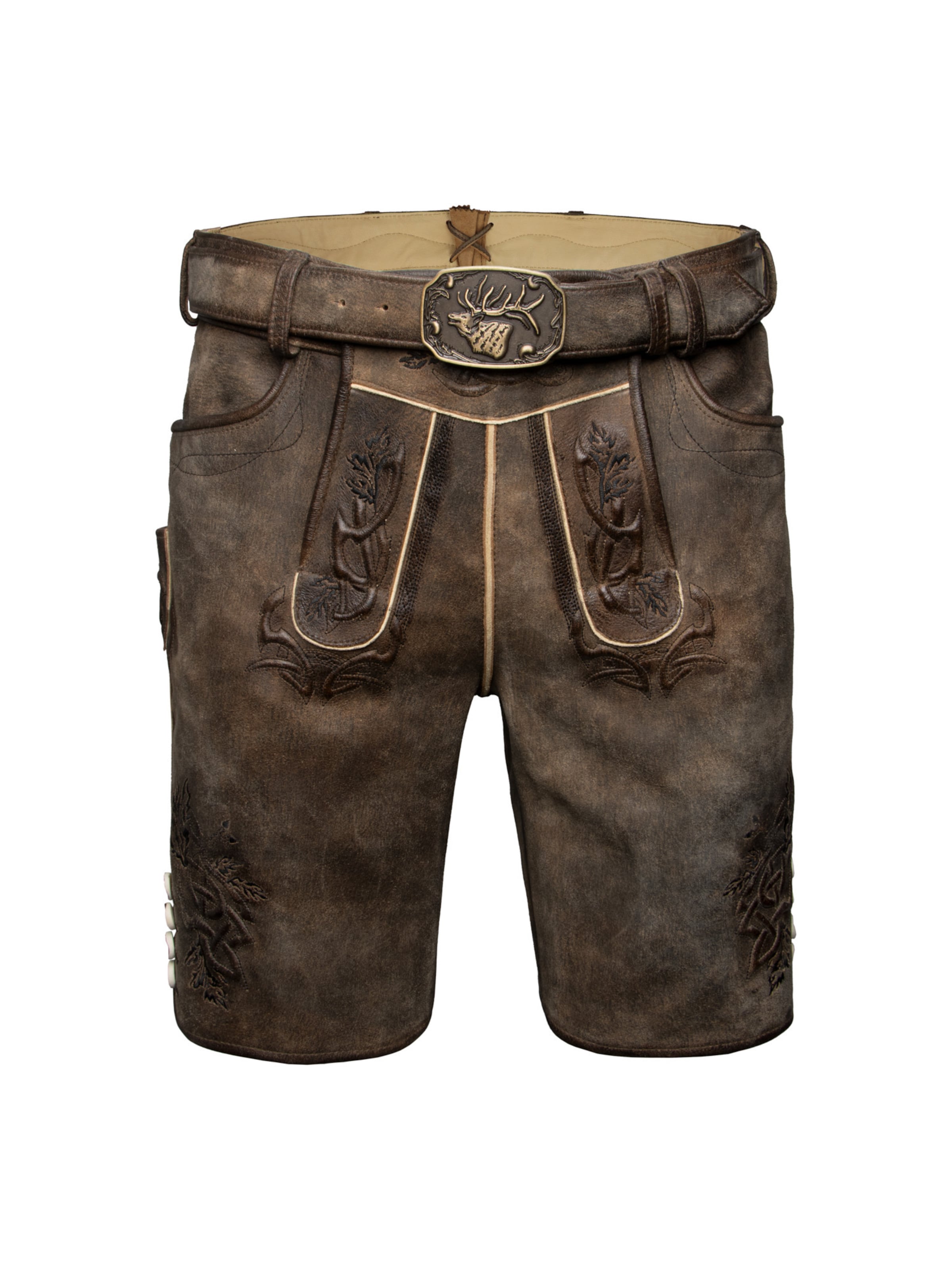 SPIETH & WENSKY - Regular Calças tradicionais 'Excalibur' em castanho: frente