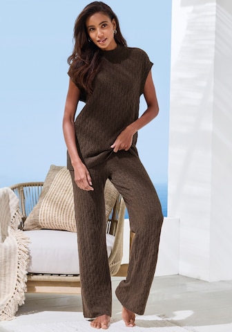 FRENCH CONNECTION Szabványos Nadrág - barna