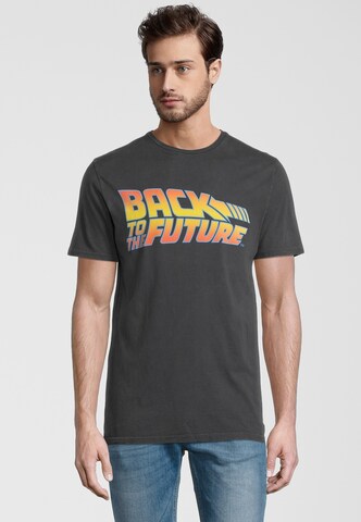 Recovered Shirt 'Back to the Future Classic' in Black: front