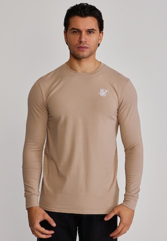 SikSilk Shirt in Beige: voorkant