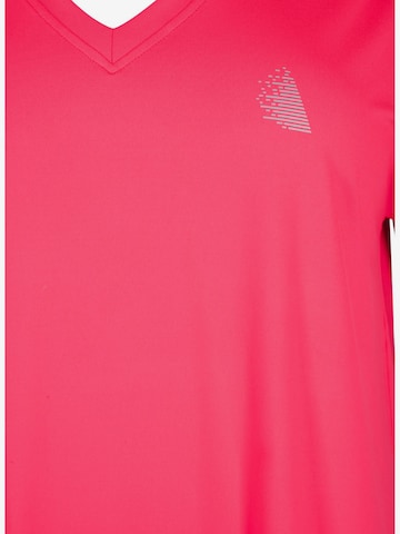 Active by Zizzi Λειτουργικό μπλουζάκι 'Abasic' σε ροζ