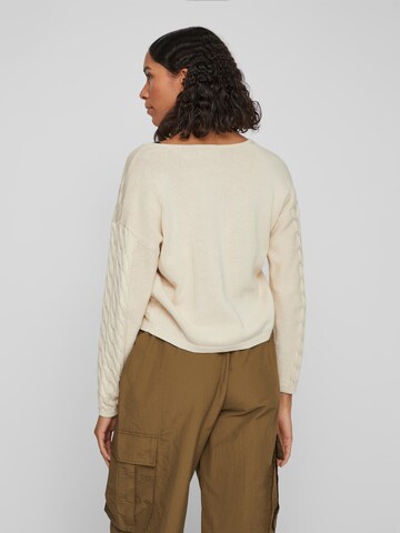 VILA Sweter 'CHAO' w kolorze beżowy