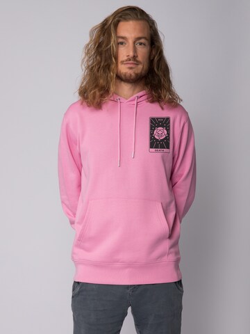 Watapparel Sweatshirt ' Tarot Death ' in Roze: voorkant
