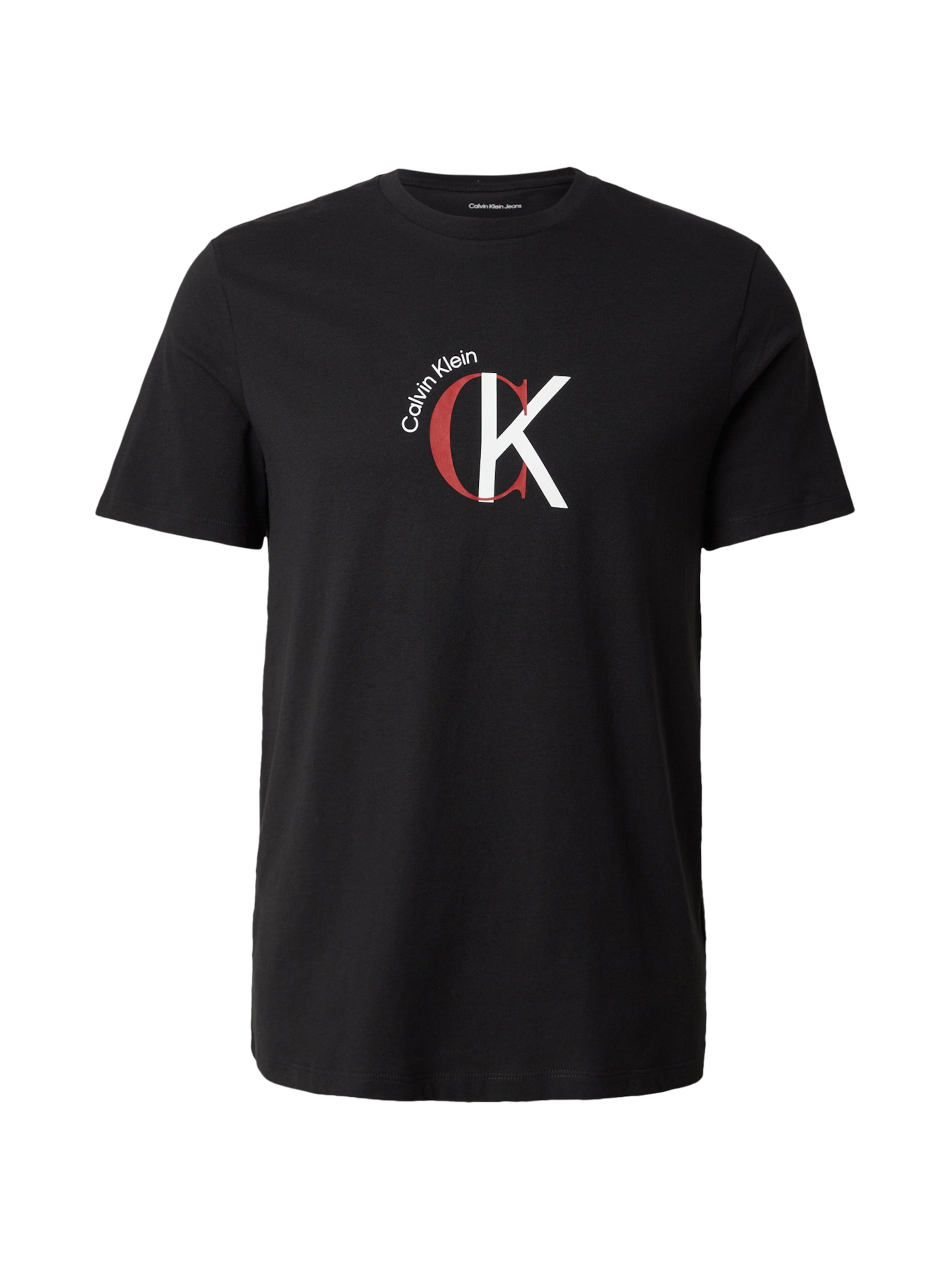 Calvin Klein Jeans Тениска в черно: отпред