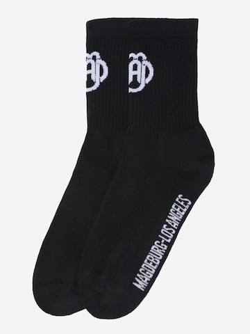 Magdeburg Los Angeles Socks 'ESSENTIAL' in Black: front