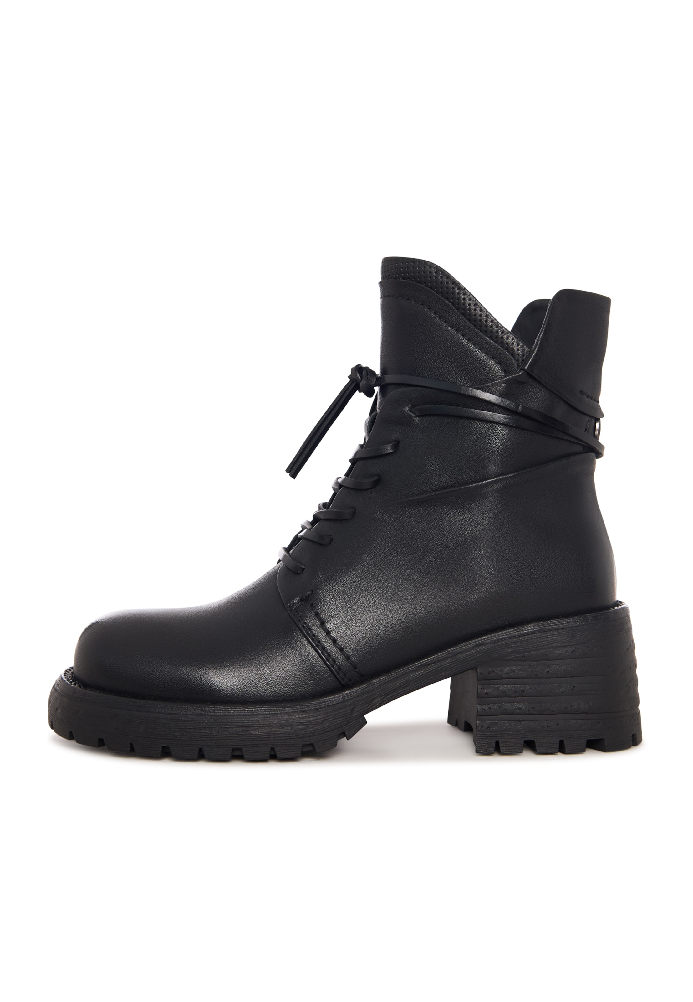 Bottines à lacets CESARE GASPARI en noir : devant