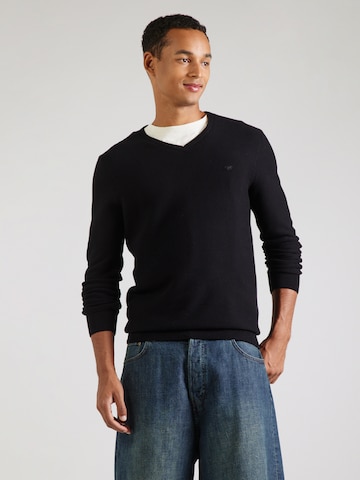 Pull-over 'Elko' MUSTANG en noir : devant