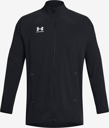 UNDER ARMOUR Athletic Jacket 'Challenger Pro' in Black: front